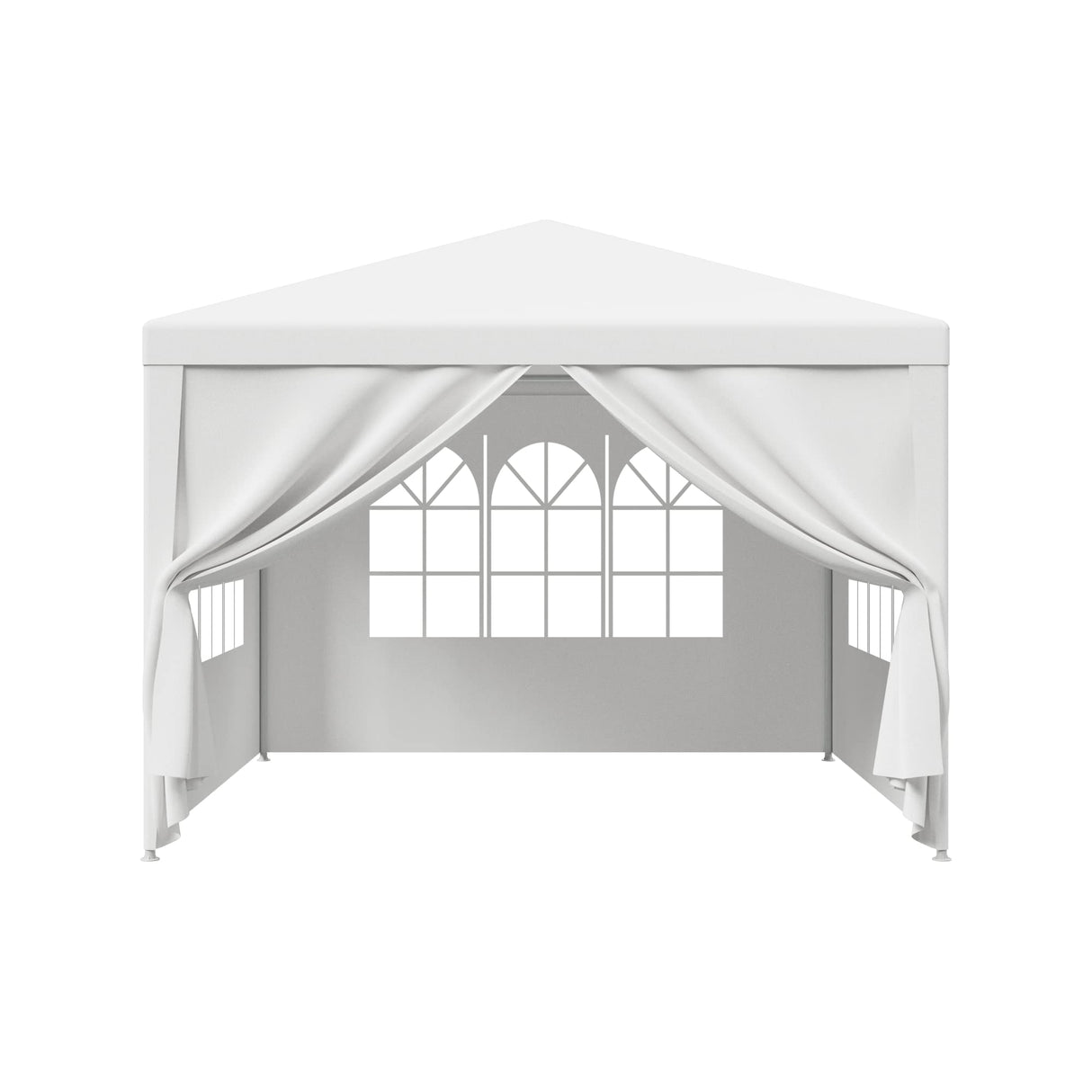 HomGarden 10'x10' Outdoor Canopy Tent Patio Camping Gazebo Storage Shelter Pavilion Cater Party Wedding BBQ Events Tent w/Removable Sidewalls HomGarden