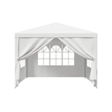 HomGarden 10'x10' Outdoor Canopy Tent Patio Camping Gazebo Storage Shelter Pavilion Cater Party Wedding BBQ Events Tent w/Removable Sidewalls HomGarden