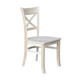 International Concepts Charlotte X-Back Chairs, Brown IC International Concepts