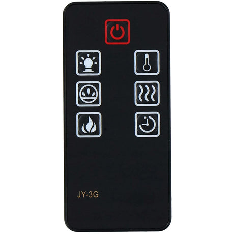 GENGQIANSI Replacement for Della Muskoka Pleasant Hearth Electric Fireplace Heater Remote Control JY-3G GENGQIANSI