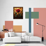 obterie Rose Paint by Numbers Kit for Adults Beginner Flowers Oil Painting Kit Adult Paint by Number Kits on Canvas DIY Painting for Beginners Art by Numbers for Gifts Home Wall Decor 16x20 Inch obterie