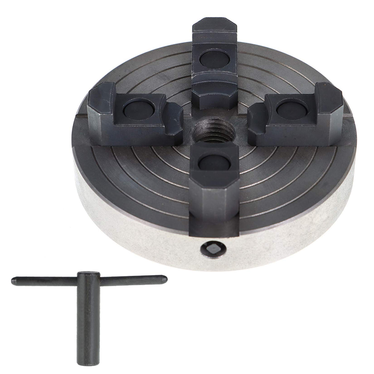 findmall Wood Lathe Chuck 6 Inch 4-Jaw Lathe Chuck with 1 x 8 TPI Thread Fit for Woodturning findmall