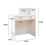 LayBurst Reception Desk with Two Lockable Drawers,Retail Counter with Cable Management Holes,Small Front Desk for Salon Lobby Office Home LayBurst