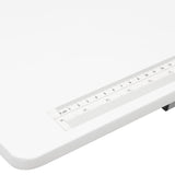 Rollaway II Compact Portable Folding Sewing Table, Silver/White Sew Ready