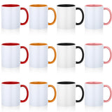 kymqlyw 12 Pack 11OZ, Sublimation Mugs, Tazas Para Sublimation, Sublimation Coffee Mugs,Sublimation Cups Bulk Mugs for Coffee Soup Hot Cocoa Tea Milk Latte(Red,Black,Orange,Pink) kymqlyw