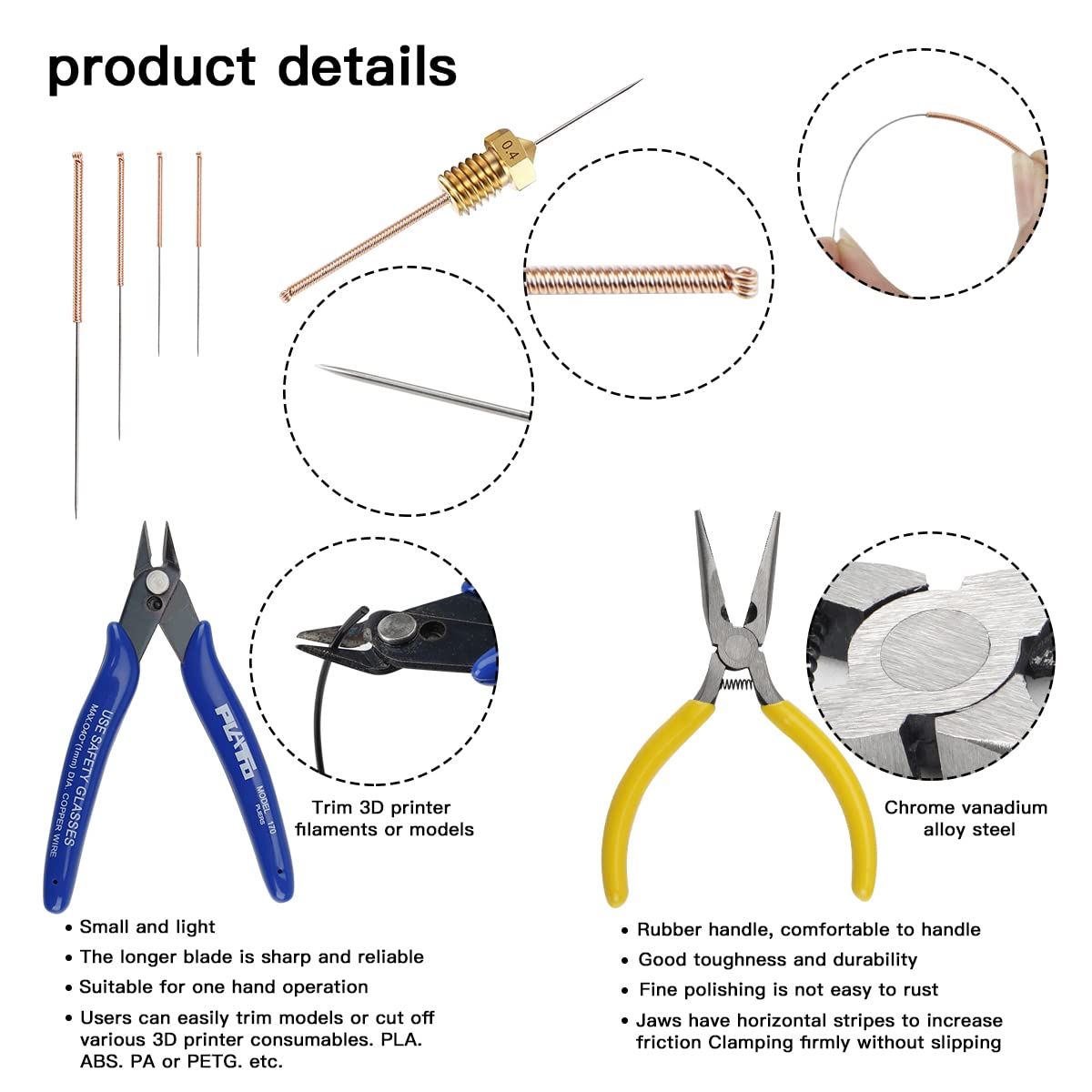 Imdinnogo BCZAMD 39Pcs 3D Printer Tools Kit includes Resin Removal Cleaning Deburring Tool Sanding and Hotend Disassembly Multi-Purpose Tool, 3D Printer Accessories Kit for Trimming and Finis - WoodArtSupply