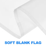 DECHOUS 4Pcs Blank White Car Flags, Blank Car Window Flags for Sublimation, 18x17 Inch DIY Blank Flags Sublimation Car Flags with Pole Car Shaking Flags for Sublimation Outdoor Garden Festival DECHOUS
