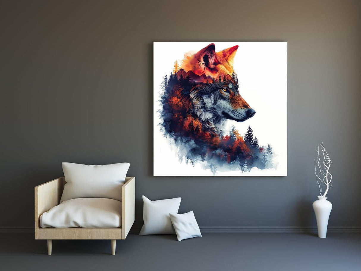 ARPADAMO Diamond Art Kits for Adults,5D Wolf Diamond Painting DIY Animal Diamond Art Diamond Painting Kits for Adult,Round Full Drill Diamonds, Diamond Art Kits for Home Decor-12x12inch ARPADAMO