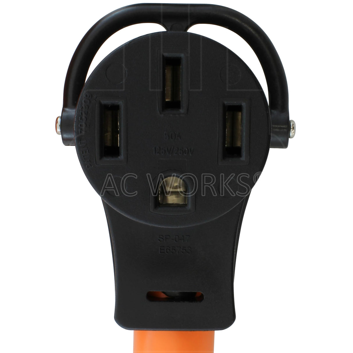 RV/EV/Generator 50A 125/250V NEMA 14-50 Extension Cord with Handles (15FT) AC WORKS