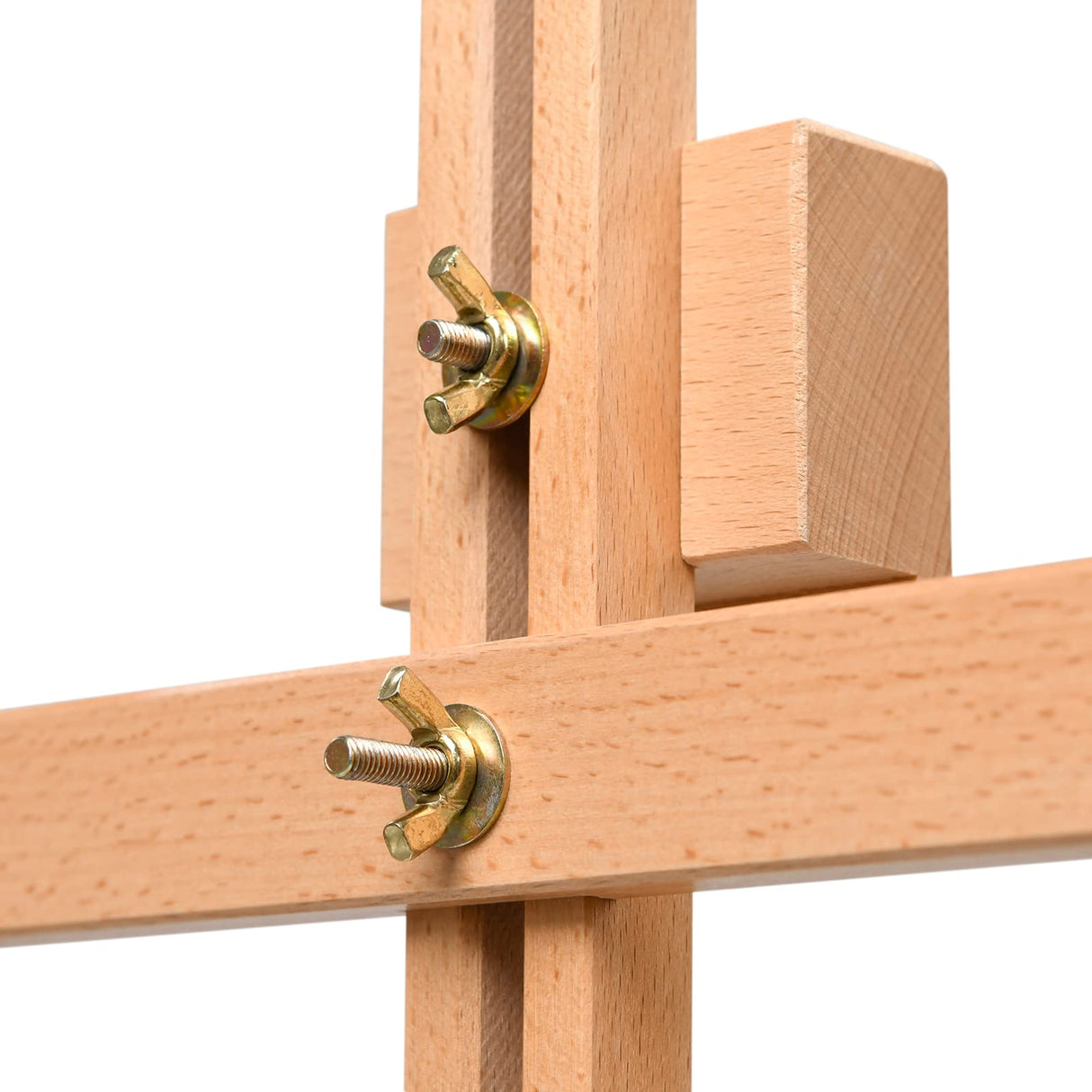 MEEDEN Large Wooden Tabletop H-Frame Easel, 38'' High, Solid Beech Wood Table Easel for Painting Canvas 25'' Max, Studio Desktop Art Easel Stand for Painting & Displaying,for Artists & Beginners MEEDEN