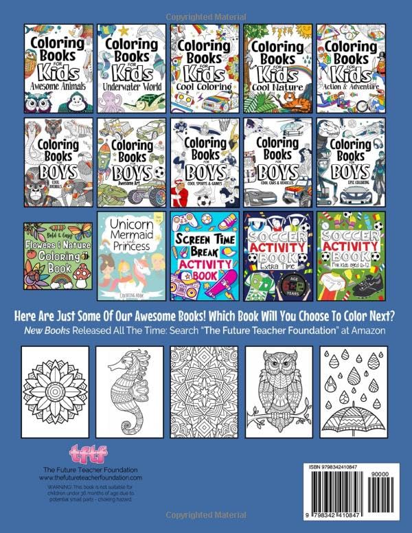 The Mindfulness Coloring Book for Kids: Ages 6-12 WoodArtSupply
