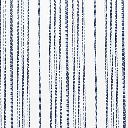 Nautica - Twin XL Size Sheet Set, Crisp & Tailored Cooling Sheets with a Smooth Cotton Percale Lightweight Feel - Bed Sheets with Matching Pillowcase & Fitted Sheet (Beaux Stripe Navy) Nautica