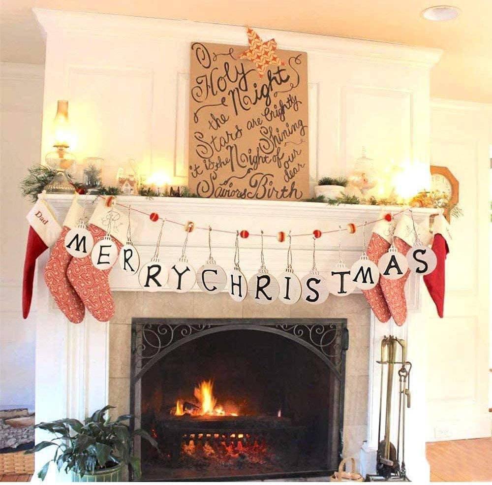 60Pcs Wood Slices,3.5" Wooden Christmas Ornaments,Unfinished Predrilled Wood Circles for Crafts Centerpieces,DIY Round Wooden Discs Hanging Decorations pojah