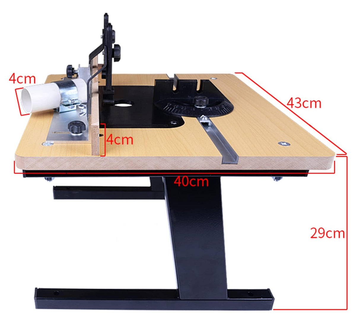 Router Table with Stand and Adjustable Fence,Benchtop Router Table for Wood Router Yeivzwba