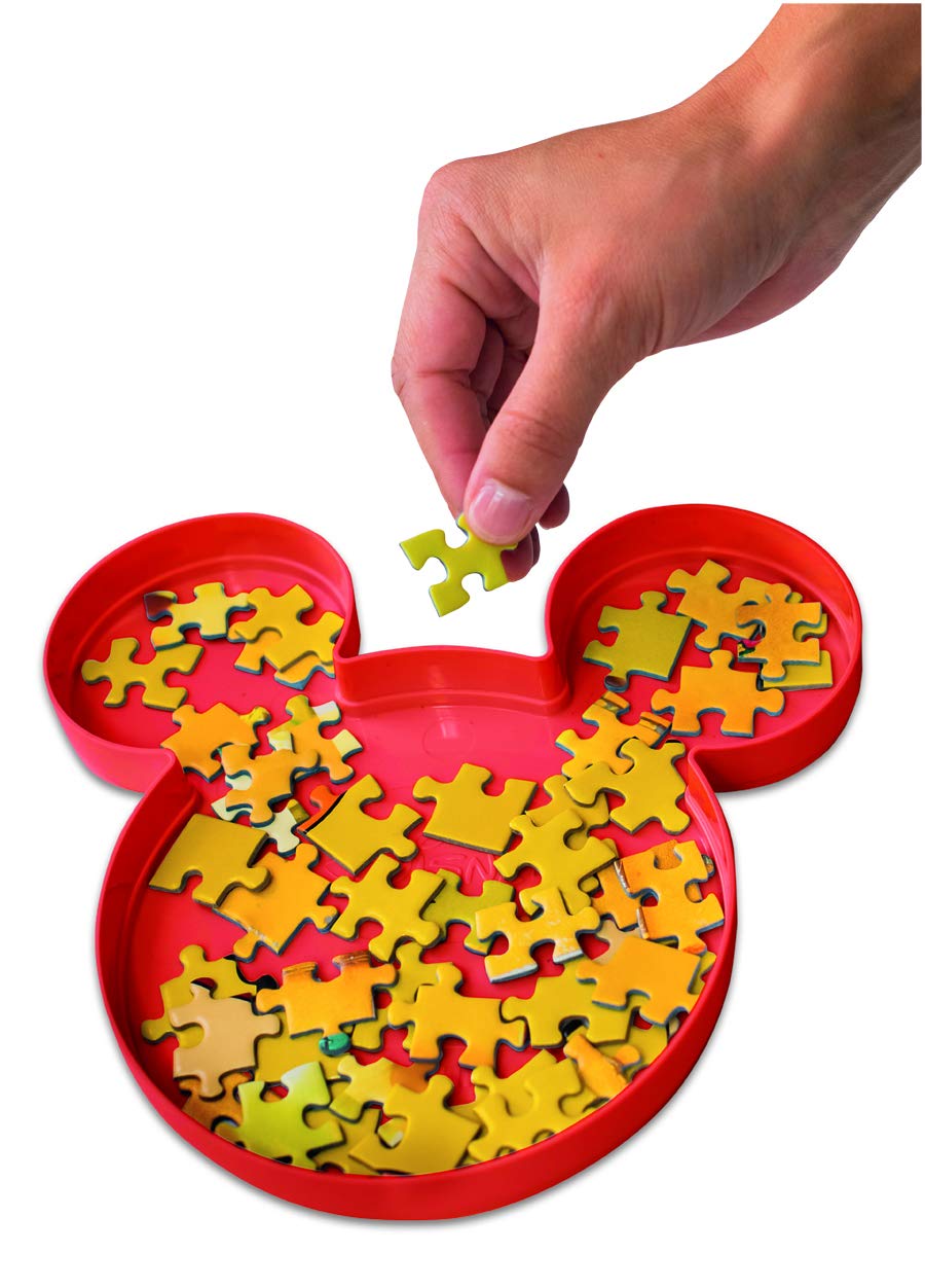 Ravensburger 17975 Disney Mickey Mouse Sort & Go Jigsaw Puzzle Accessory - Sturdy and Easy to Use Plastic Mickey Mouse Head Shaped Sorting Trays for Puzzles Up to 1000 Pieces Ravensburger