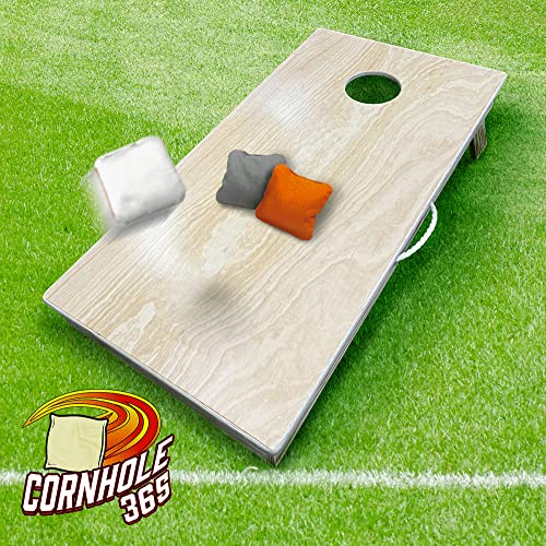 Cornhole365 Premium Unfinished Cornhole Board Set - Plain Regulation Size Cornhole Boards for Outdoor Fun - Durable Cornhole Wood Boards with No Poly Cornhole365