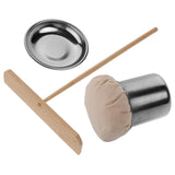 MERRYHAPY 1 Set Pancake Fruit Tool Dough Spreader Oil Brush for Cooking Dough Baking Scraper Crepe Spreader Stick Bbq Oil Mop Pancake Grease Brush Bbq Oil Brush Crepe Spreader Tool Cloth MERRYHAPY