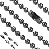 Vinaco Pull Chain Extension, 2 Pack 36" Stainless Steel Ceiling Fan Pull Chain, Strong Bearing & Rustproof, 6 Size Light Chain Pull Extender with 6 Solid Matching Connectors Vinaco