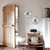 YEAHOME Metal Farmhouse Boho Wall Art, 2 Set 11" Galvanized Wall Decor for Bedroom & Outdoor YEAHOME