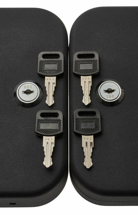 SnapSafe Portable Lock Box for Guns and Valuables, 2 Pack - Includes 2 Lock Boxes (Keyed Alike), 4 Keys, Patented Security Cable - An Ideal Car Gun Safe, TSA Gun Case - XL, Black, 10 x 7 x 2 Inches SnapSafe