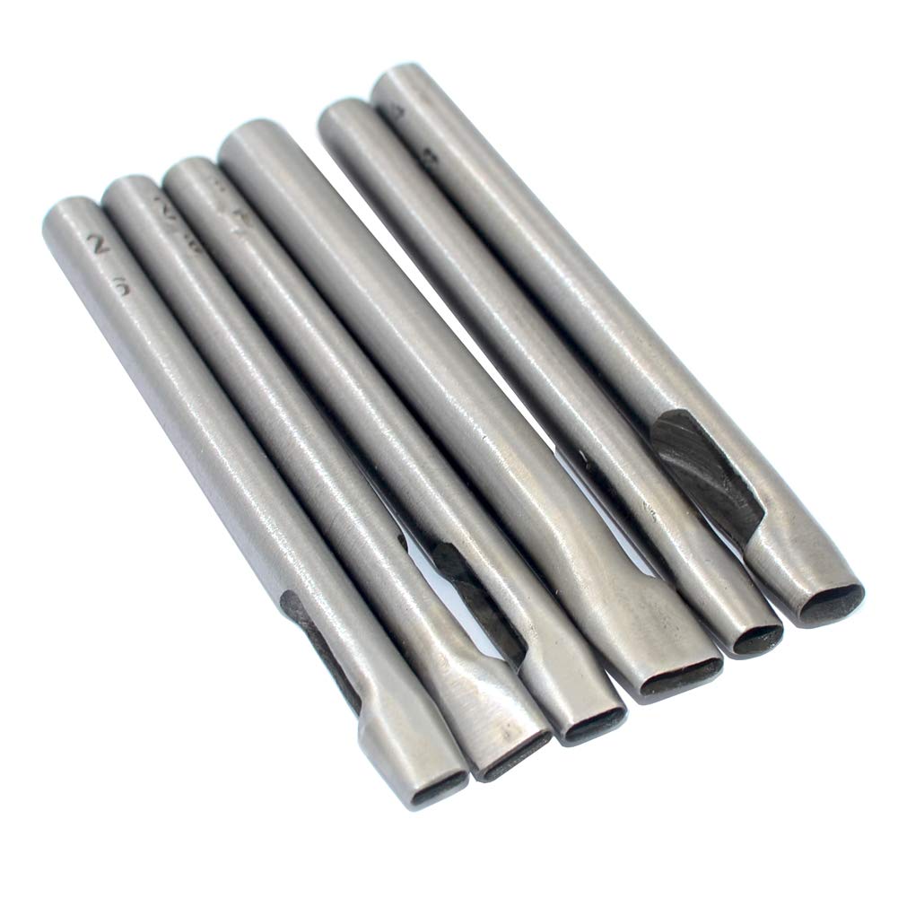 DGOL 6 Sizes Leather Oval Hole Punch Belt Hollow Punching Cutting Cutter Tool Kit DGOL