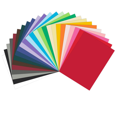 Colored Paper 8.5 x 11 Assorted, Goefun Colored Cardstock 25 Colors 65lb Multicolor Construction Paper for Crafts & Scrapbooking (50 Sheets) Goefun