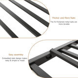 Bunk Bed Twin Over Twin, Metal Bunk Beds with Power Outlets & Desk, Heavy-Duty Bunkbeds Frame with Safety Guardrail & Ladders, Upper Bed with Storage Rack, No Box Spring Needed, for Juniors, Black ONBRILL