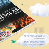 ColorIt Mandalas to Color, Volume VIII Adult Coloring Book 50 Floral and Geometric Mandala Patterns and Designs, Spiral Binding, USA Printed, Lay Flat Hardback Book Cover, Ink Blotter ColorIt