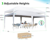 Quictent 10x20 Pop up Canopy Tent, Easy Setup and Wheeled Bag for Commercial, Outdoor, Camping, Parties, Markets and Instant Shelter Quictent