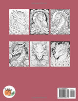 Devine Dragons: 60 Enchanted Illustrations to Color for Adults, Teens, and Tweens Lindesa