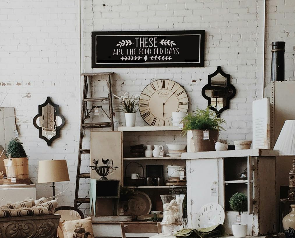 15PCS Reusable Farmhouse Word Stencils for Painting on Wood, Canvas, Fabric - Inspirational Art Craft Kit for Family, Furniture, Walls, and More - Create Welcome Signs, Shirts, and Cards neglex