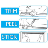 Redi Shade No Tools Original Blackout Pleated Paper Shade Black, 36" W x 72" L, 6 Pack Redi Shade