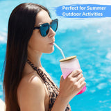Color Changing Sublimation Glass Cups with Lids and Straws,16oz Frosted Sublimation Glass Can,Glass Cup with Bamboo Lid and Straw,Beer Can Glasses/iced Coffee Tumbler/Soda Drinking Cup,Funny Gifts Homegician