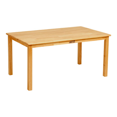 ECR4Kids 24in x 48in Rectangular Hardwood Table with 22in Legs, Kids Furniture, Honey