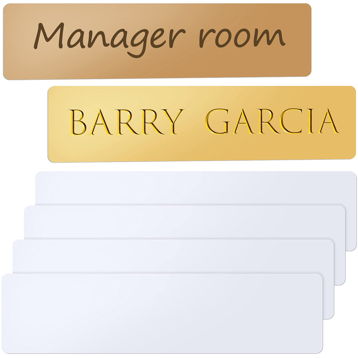 6 Pieces Sublimation Name Plates Blank Aluminum Name Card Personalized Custom Name Plate 2 x 10 Inches Blank Metal Name Tag Label for Nameplate, Doorplate, Desk Tag, Label Tag, Metal Sign Outus