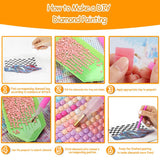 Cute Unicorn Diamond Painting Hanging Pendant Kit, 5D DIY Acrylic Crystal Special Shaped Window Garden Animal Diamond Art Ornament for Adult (ZD07) Generic