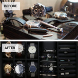 Decorebay Executive Unisex Black Wood Valet sunglasses and Jewelry Box Storage (SuperStar 2) Decorebay