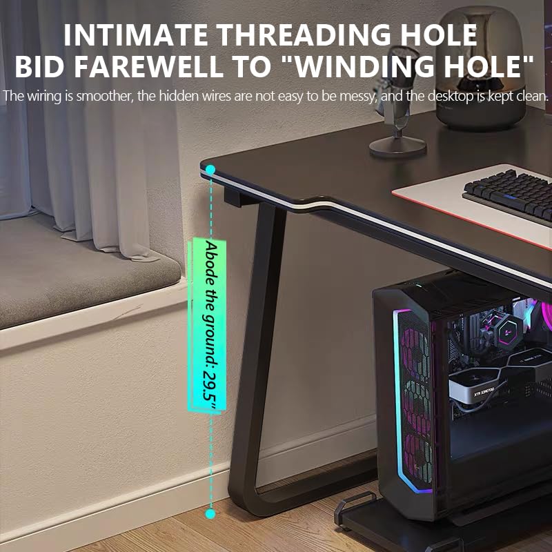 XUEGW Gaming Desk Computer Writing Table Student Art Modren Simple Style PC Wood Suitable Portable Desk for Home, Office (31.4 * 19.6) XUEGW