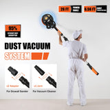 Drywall Sander, 780W Electric Drywall Sander with Vacuum Dust Collection, 1800RPM 7 Variable Speed Popcorn Ceiling Removal Tool with LED, Dustless Wall Sander CUBEWAY