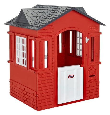 Little Tikes Cape Cottage Playhouse with Working Door, Windows, and Shutters - Red| For Kids 2-6 Years Old Little Tikes