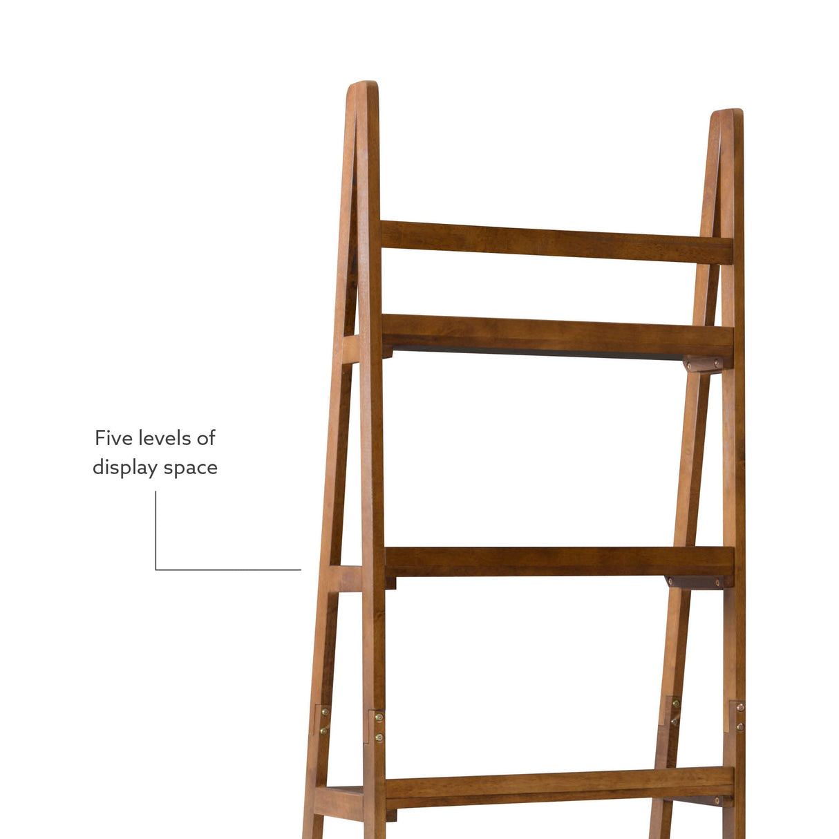 Melissa Mid-Century Bookcase, Walnut by Linon Large Linon