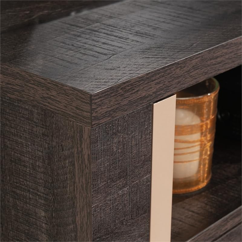 Sauder Walter Heights Engineered Wood Credenza in Blade Walnut - WoodArtSupply