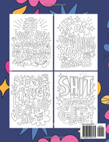 Motivational Swearing Quotes: A Swear Word Adult Coloring Book with Stress Relieving Designs and Funny Sweary Inspirational Quotes (Gag Gift for Swearing Lovers) WoodArtSupply