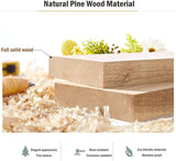 FUYAO Natural Solid Wood Louvered Saloon Swing Door, 105cmWidthx70cmHigh Handmade Cafe Swinging Door with Metal Hinges, Two-Way Open Partition Door for Kitchen Balcony FUYAO