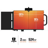 Blackstone Flat Top Gas Grill Griddle 2 Burner Propane Fuelled Rear Grease Management System, 1517, Outdoor Griddle Station for Camping, 28 inch BLACKSTONE