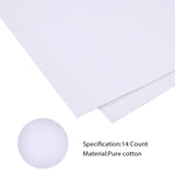 Pllieay 14 Count Big Size Classic Reserve Aida Cloth White Cross Stitch Fabric, 59 x 39 Inch Pllieay