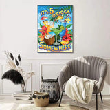 SOTYIOO Diamond Painting Kits for Adults.Summer Diamond Art Full Drill Round Gem Art 5D Diamond Dots Suitable Home Wall Decor 12x16inch SOTYIOO