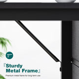 SMUG Computer Desk with Storage Drawers, Small Office Desk Modern Simple Study Writing Table for Home Bedroom, Spacious 40X24 Desktop with 2-Tier Drawer, Black SMUG