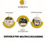 Napkin Rings Set of 6 - Wooden Beads Napkin Rings | Rustic Wooden Napkin Ring Holder for Table Decoration Handmade LEBEJUA Napkin Ring with Wood Beads & Jute Twine - Farmhouse Napkin Rings Boho Style LEBEJUA