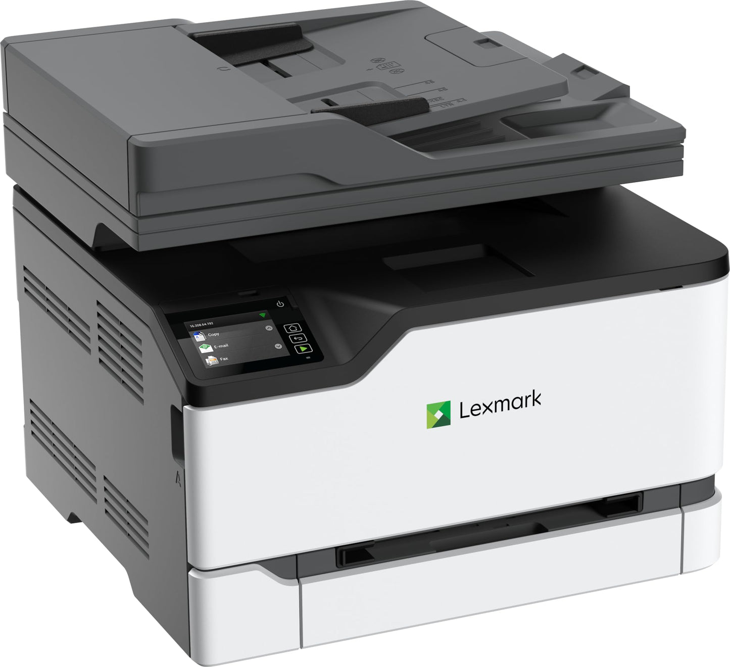 Lexmark CX331adwe Color All-in-One Laser Printer with Touchscreen, Office Scanner Copier Laser, Mobile Ready, Auto Duplex Printing & Analog Fax, Wireless, White, 26 ppm Mono/Color, 600 dpi (40N9070)